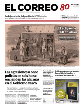 Cover of EL Correo (Alava)