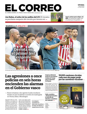 Cover of El Correo (Gipuzkoa)