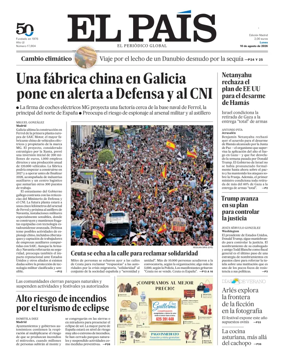 Cover of El Pais Madrid
