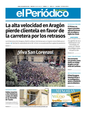 Cover of El Periodico Aragon