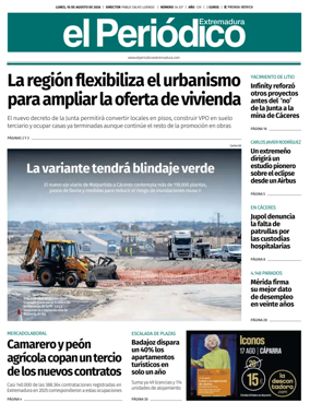 Cover of El Periodico Extremadura