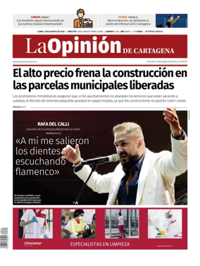 Cover of La Opinion de Murcia (Cartagena)