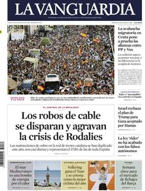 Cover of La Vanguardia (1st Edition)