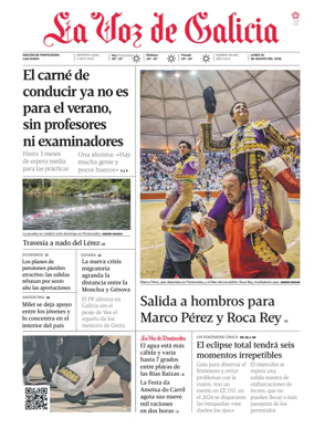Cover of La Voz de Galicia (Arousa)