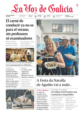 Cover of La Voz de Galicia (Barbanza)