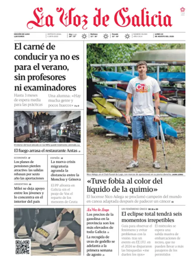 Cover of La Voz de Galicia (Lugo)