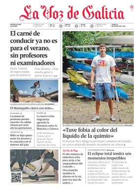 Cover of La Voz de Galicia (Vigo)