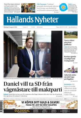 Cover of Hallands Nyheter