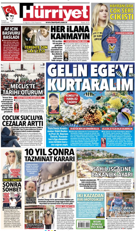 Cover of Hurriyet