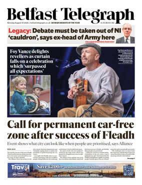 Cover of Belfast Telegraph
