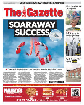 Cover of Blackpool Gazette