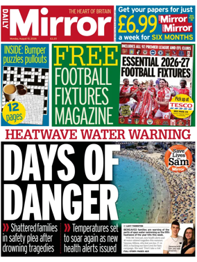 Cover of Daily Mirror