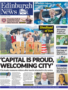 Cover of Edinburgh Evening News