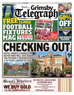 Cover of Grimsby Telegraph