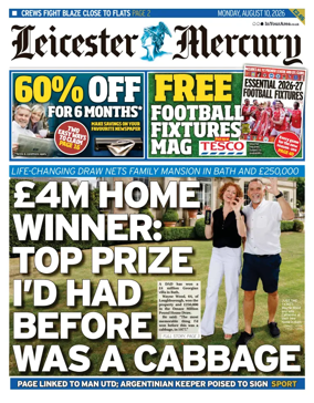 Cover of Leicester Mercury