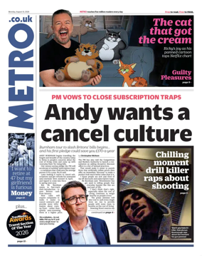 Cover of Metro (UK)