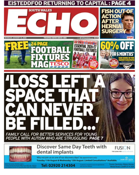 Cover of South Wales Echo