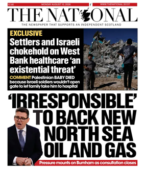 Cover of The National (Scotland)