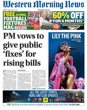 Cover of Western Morning News