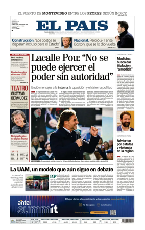 Cover of El Pais (Uruguay)