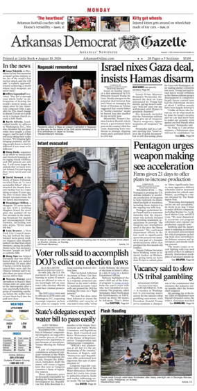 Cover of Arkansas Democrat-Gazette