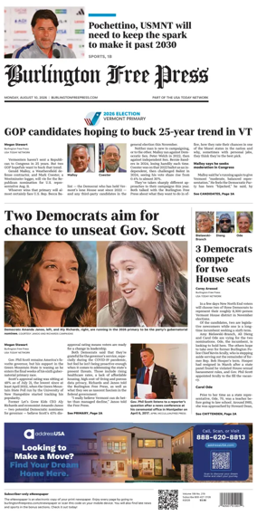 Cover of Burlington Free Press