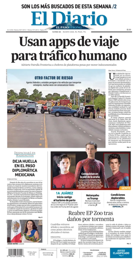 Cover of El Diario de El Paso