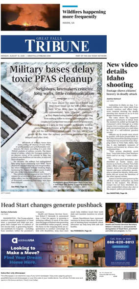 Cover of Great Falls Tribune