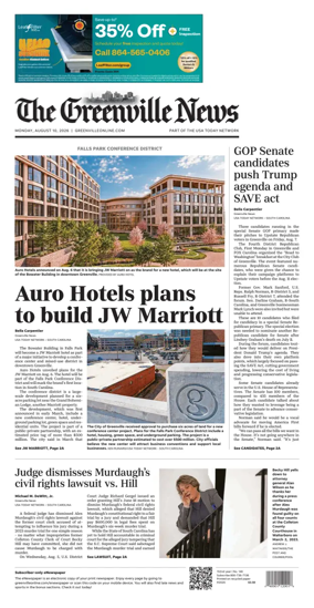 Cover of The Greenville News
