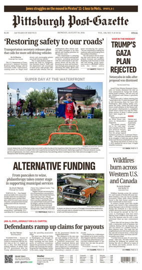 Cover of Pittsburgh Post-Gazette