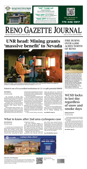 Cover of Reno Gazette Journal