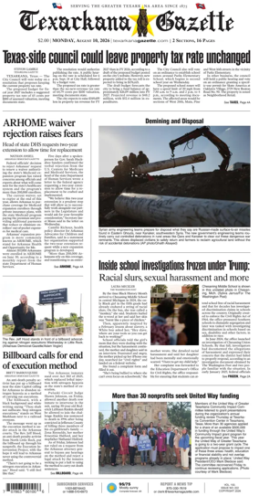 Cover of Texarkana Gazette