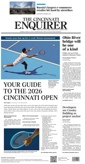 Cover of The Cincinnati Enquirer