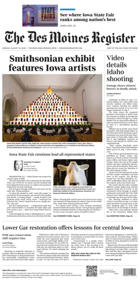 Cover of The Des Moines Register