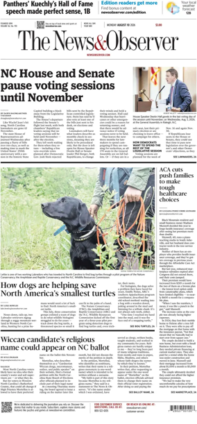 Cover of The News & Observer
