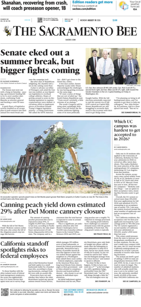 Cover of The Sacramento Bee