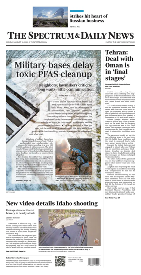 Cover of The Spectrum & Daily News