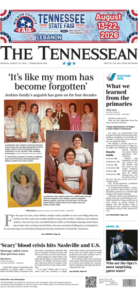 Cover of The Tennessean