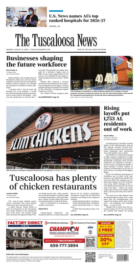 Cover of The Tuscaloosa News