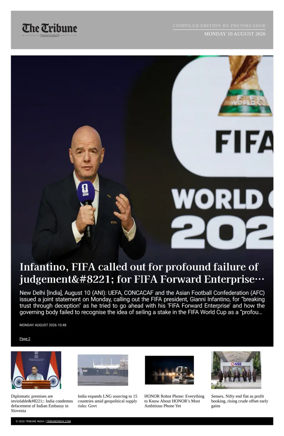 Cover of Tribune India - Compiled Edition