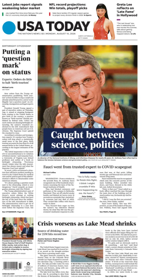 Cover of USA TODAY US Edition