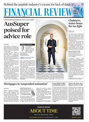 Cover of The Australian Financial Review