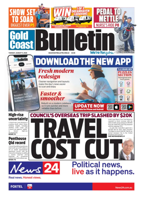 Cover of The Gold Coast Bulletin