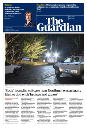Cover of The Guardian Australia
