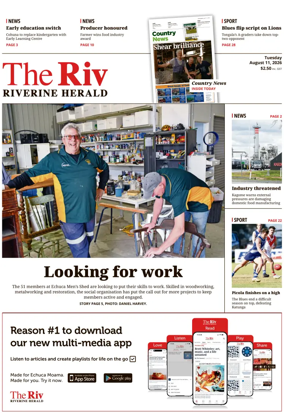 Cover of The Riverine Herald