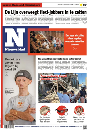 Cover of Het Nieuwsblad