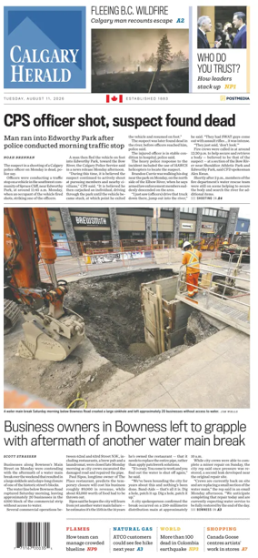 Cover of Calgary Herald