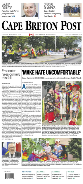 Cover of Cape Breton Post