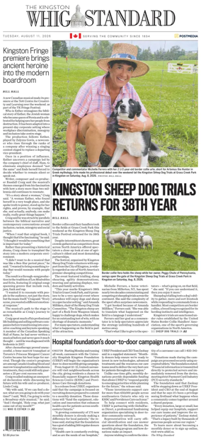 Cover of Kingston Whig-Standard