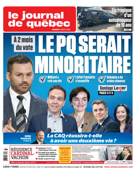 Cover of Le Journal de Quebec